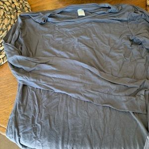 Old Navy luxe gray long sleeve tee size s